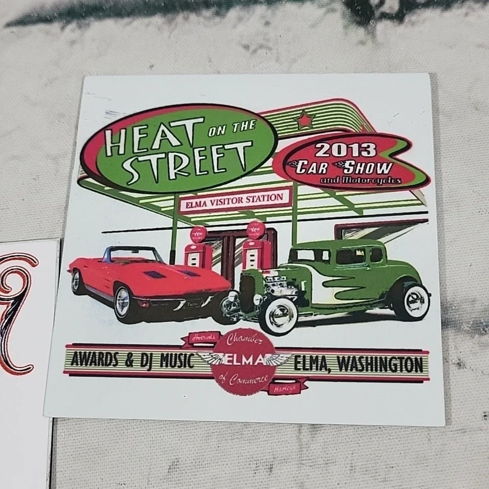 Cruise-Ins Annual Hot Rod Car Shows Annual Fridge Magnets Handmade Lot Of 5